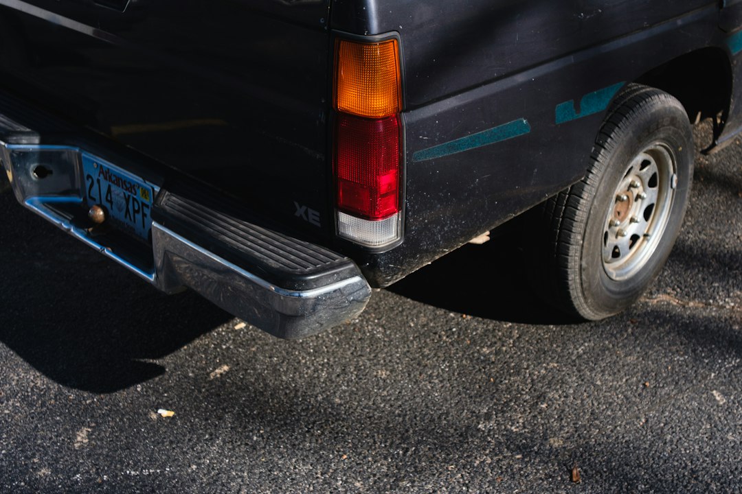 black and silver bumper
